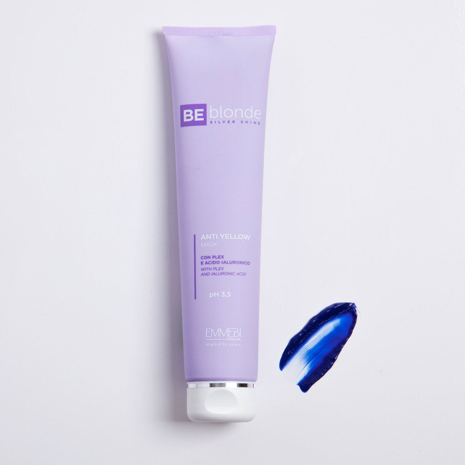 BEBLONDE-SILVER-SHINE-ANTIYELLOW-MASK-200ml-2 maschera antigiallo con pigmento blu